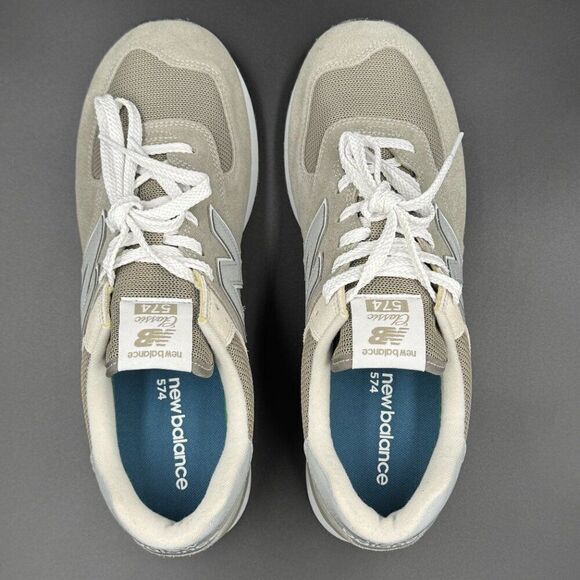 New Balance 574 Grey White - Picture 3 of 9